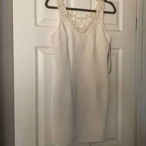 White lace bodycon dress